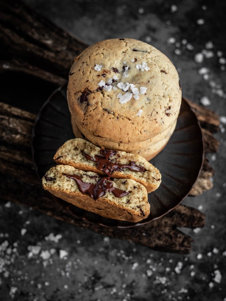 Cookies fleur de sel chocolat sans gluten sans lactose - The V world